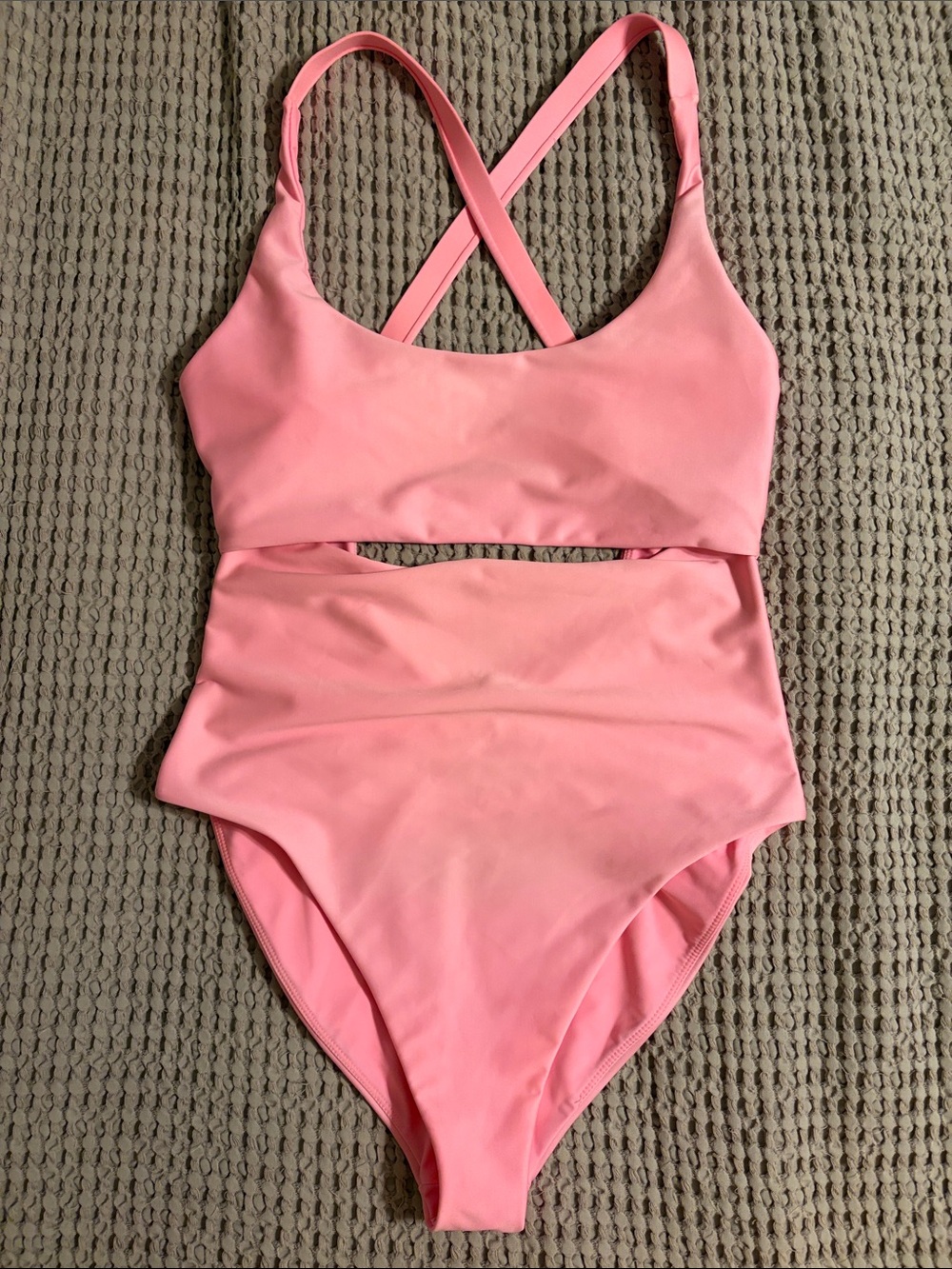 Carve Designs Pink Cutout One-Piece Swimsuit